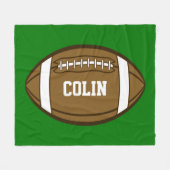 スポーツパーソナライズされたが大好きな少年のためのサッカー フリースブランケット (正面(横))