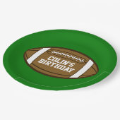 スポーツパーソナライズされたが大好きな少年のためのサッカー ペーパープレート (アングル)