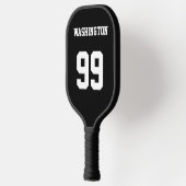 スポーツパーソナライズされたの名称と番号 ピックルボールラケット (左)