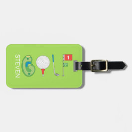 スポーツパーソナライズされたゴルフプレーヤー名 ラゲッジタグ