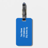 スポーツパーソナライズされたサッカーボール付き荷物タグ ラゲッジタグ (裏面縦)