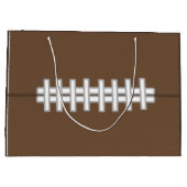 スポーツパーソナライズされたサッカー抱き枕 ラージペーパーバッグ (裏面)