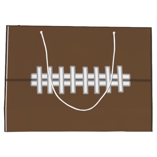 スポーツパーソナライズされたサッカー抱き枕 ラージペーパーバッグ (裏面)