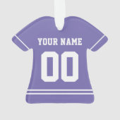 スポーツパーソナライズされたジャージースタイルオーナメント オーナメント (裏面)