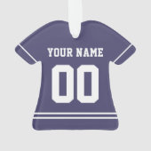 スポーツパーソナライズされたジャージースタイルオーナメント オーナメント (裏面)