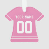 スポーツパーソナライズされたジャージースタイルオーナメント オーナメント (裏面)