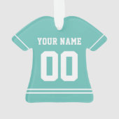 スポーツパーソナライズされたジャージースタイルオーナメント オーナメント (裏面)