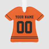 スポーツパーソナライズされたジャージースタイルオーナメント オーナメント (裏面)