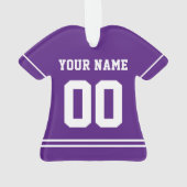スポーツパーソナライズされたジャージースタイルオーナメント オーナメント (裏面)