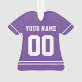 スポーツパーソナライズされたジャージースタイルオーナメント オーナメント (裏面)