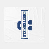 スポーツパーソナライズされたチームのモノグラムテンプレート フリースブランケット (正面(横))