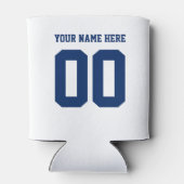 スポーツパーソナライズされたチームのモノグラムテンプレート 缶クーラー (裏面)