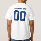 スポーツパーソナライズされたチームのモノグラムテンプレート Tシャツ (裏面)