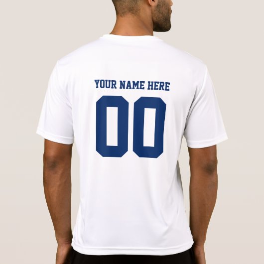 スポーツパーソナライズされたチームのモノグラムテンプレート Tシャツ