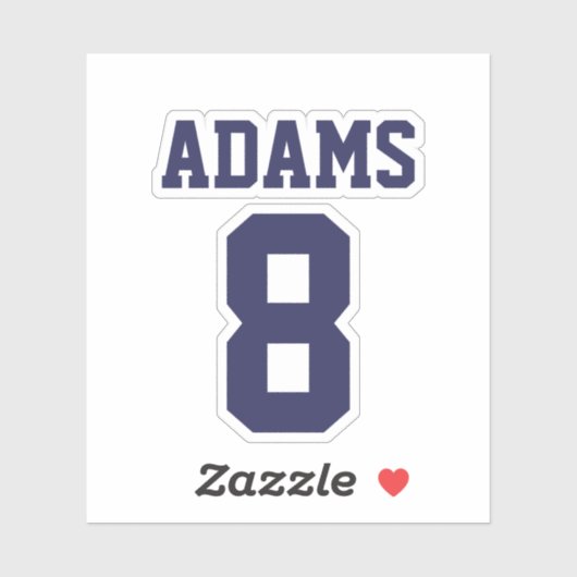 スポーツパーソナライズされたテーマ名と番号 シール (シート)