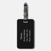 スポーツパーソナライズされたバスケットボール ラゲッジタグ (裏面縦)