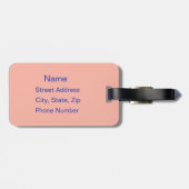 スポーツパーソナライズされたバレーボールのボール荷物タグ ラゲッジタグ (裏面横)