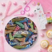 スポーツパーソナライズされたファンのペナントパターン ペーパープレート (パーティー)