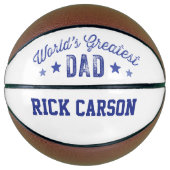 スポーツパーソナライズされたボール世界一パパ バスケットボール (正面)