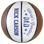 スポーツパーソナライズされたボール世界一パパ バスケットボール (縦)