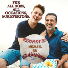 スポーツパーソナライズされたヴィンテージ野球ピローギフト ラウンドクッション