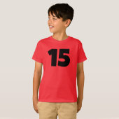 スポーツパーソナライズされた名番号Tシャツ Tシャツ (正面フル)