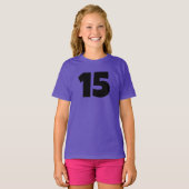 スポーツパーソナライズされた名番号Tシャツ Tシャツ (正面フル)