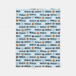 スポーツパーソナライズされた毛布 フリースブランケット