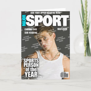 スポーツパーソナライズされた雑誌の表紙 カード