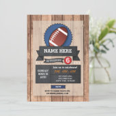 スポーツパーティーアメリカンフットボールUSA誕生日招待状 招待状 (スタンド正面)