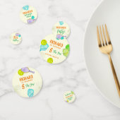 スポーツパーティーウォーターカラーピックボールをテーマにした誕生日 コンフェッティ (グループ)