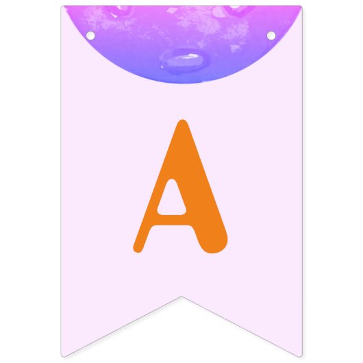 スポーツパーティーウォーターカラーピックボールをテーマにした誕生日 バンティングフラッグ (第3の旗)