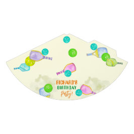 スポーツパーティーウォーターカラーピックボールをテーマにした誕生日 パーティーハット