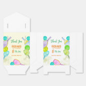 スポーツパーティーウォーターカラーピックボールをテーマにした誕生日 フェイバーボックス (見開き)