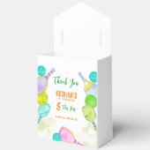 スポーツパーティーウォーターカラーピックボールをテーマにした誕生日 フェイバーボックス (見開き)