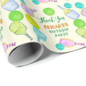 スポーツパーティーウォーターカラーピックボールをテーマにした誕生日 ラッピングペーパー (ロールコーナー)