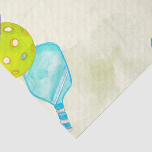 スポーツパーティーウォーターカラーピックボールをテーマにした誕生日 薄葉紙 (詳細)