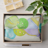 スポーツパーティーウォーターカラーピックボールをテーマにした誕生日 薄葉紙 (ギフト)