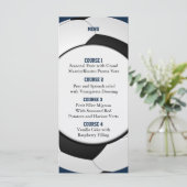 スポーツパーティーサッカーテーマパーソナライズされたメニューカード メニュー (スタンド正面)