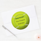 スポーツパーティーテニステーマパーソナライズされたシール ラウンドシール (封筒)