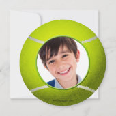 スポーツパーティーテニステーマ写真招待状 招待状 (裏面)