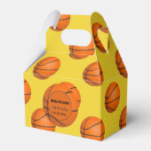 スポーツパーティー野球テーマパーソナライズされたお願いボックス フェイバーボックス (正面サイド)