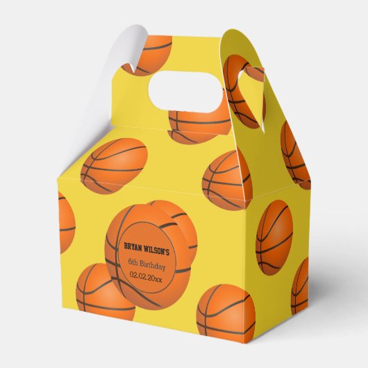 スポーツパーティー野球テーマパーソナライズされたお願いボックス フェイバーボックス (正面サイド)