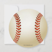 スポーツパーティー野球テーマパーソナライズされた招待状 招待状 (裏面)