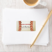 スポーツパーティー野球テーマ住所 シール (インサイチュ)