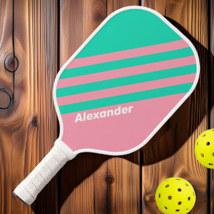 スポーツビーチブリーズノスタルジックストライプな名前とホテル ピックルボールラケット