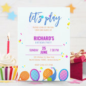 スポーツピックボール誕生日パーティー 招待状