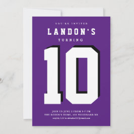 スポーツファナティック子供の誕生日パーティの招待状 招待状