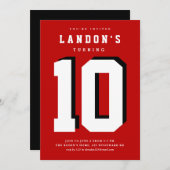 スポーツファナティック子供の誕生日パーティの招待状 招待状 (正面/裏面)