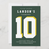 スポーツファナティック子供の誕生日パーティの招待状 招待状 (正面)